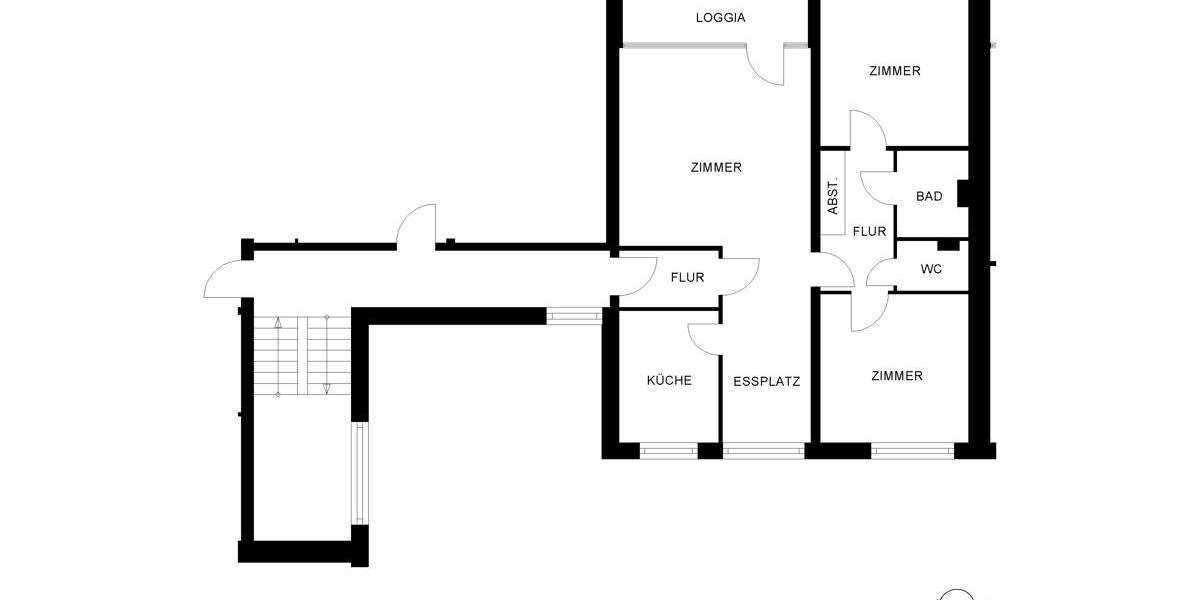 Etagenwohnung Oldenburg Eversten - 3 Zimmer, 83 m&sup2;, 694&euro; | Angebot:27004983