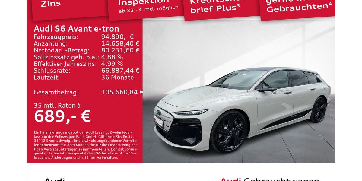 Audi S6 e-tron 7.000 km 92.450 &euro; Dresden 01067