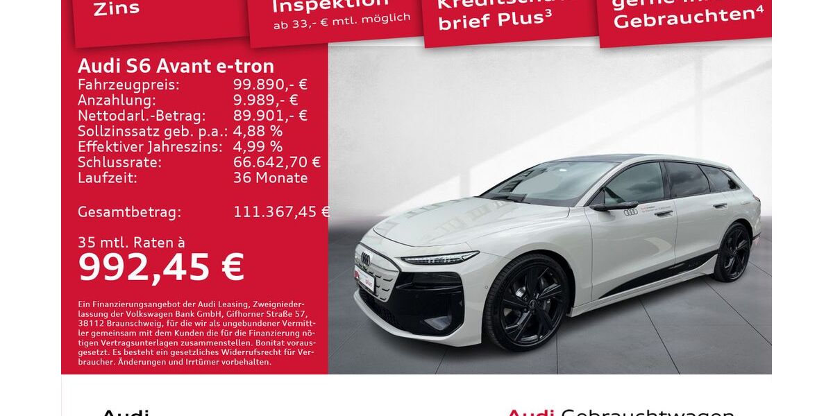 Audi S6 e-tron 7.000 km 94.890 &euro; Dresden 01067