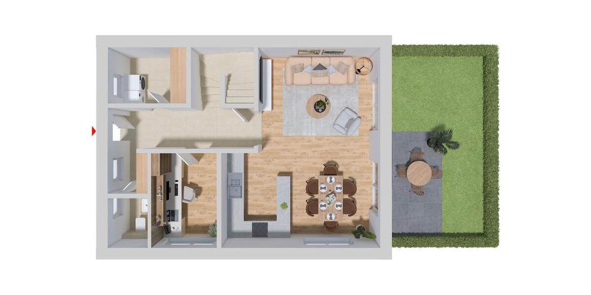 Reihenhaus Horstmar - 4 Zimmer, 114 m&sup2;, 1.200&euro; | Angebot:19787549