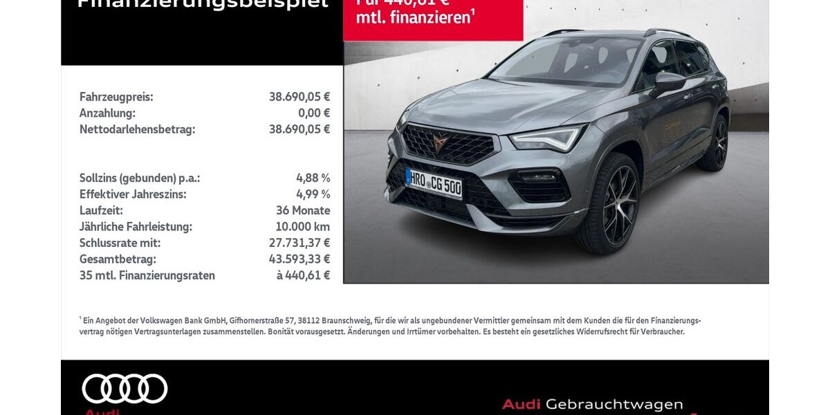 Cupra Ateca 7.000 km 37.990 &euro; Rostock 18059