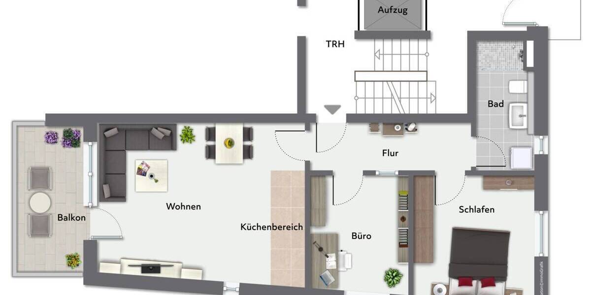 Etagenwohnung Neumünster Innenstadt - 3 Zimmer, 72 m&sup2;, 302.200&euro; | Angebot:26643978