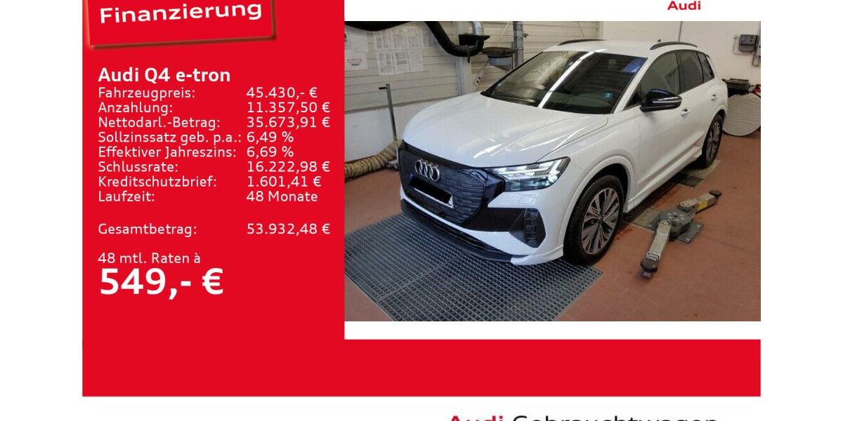Audi Q4 e-tron 51.913 km 45.430 &euro; Ulm 89073