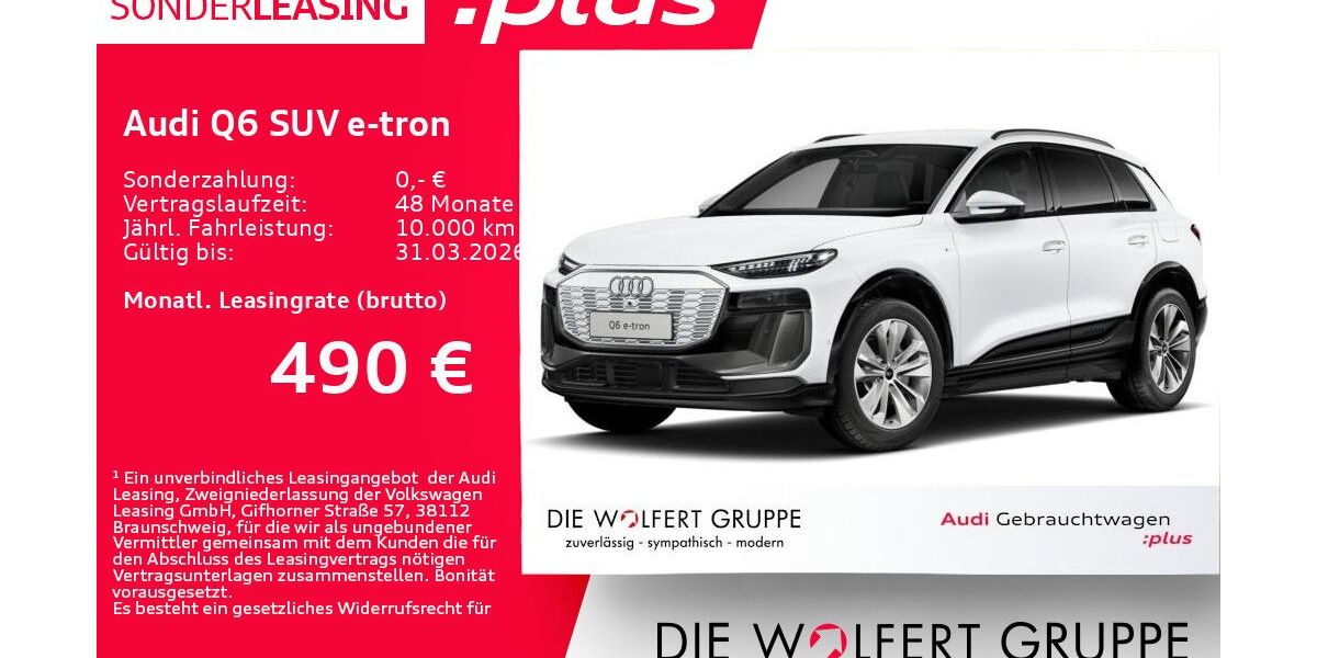 Audi Q6 e-tron 6.049 km 51.890 &euro; Großwallstadt 63868