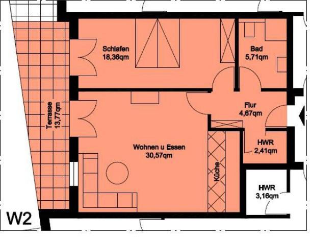 Erdgeschoßwohnung Wallenhorst - 2 Zimmer, 65 m&sup2;, 225.000&euro; | Angebot:27299681