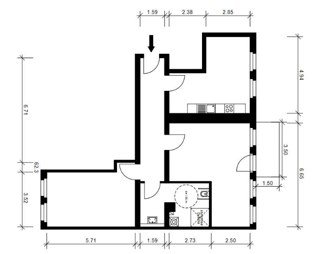 Etagenwohnung Bad Freienwalde (Oder) - 2 Zimmer, 90 m&sup2;, 1.081&euro; | Angebot:26335181