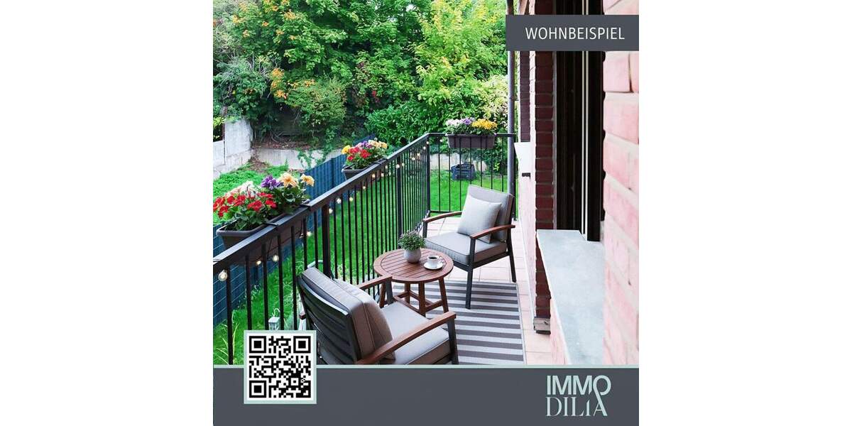 PROVISIONSFREI freistehende helle 3-Zimmer-Wohnung in ruhiger Lage 3 zimmer