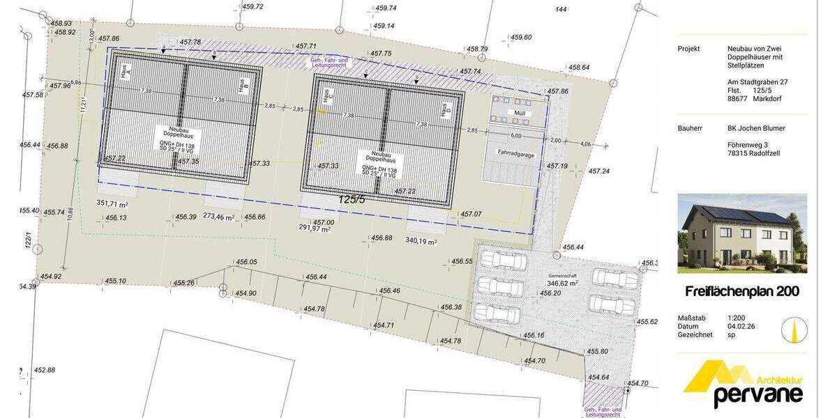 Doppelhaushälfte Markdorf - 5 Zimmer, 131 m&sup2;, 699.000&euro; | Angebot:25704619