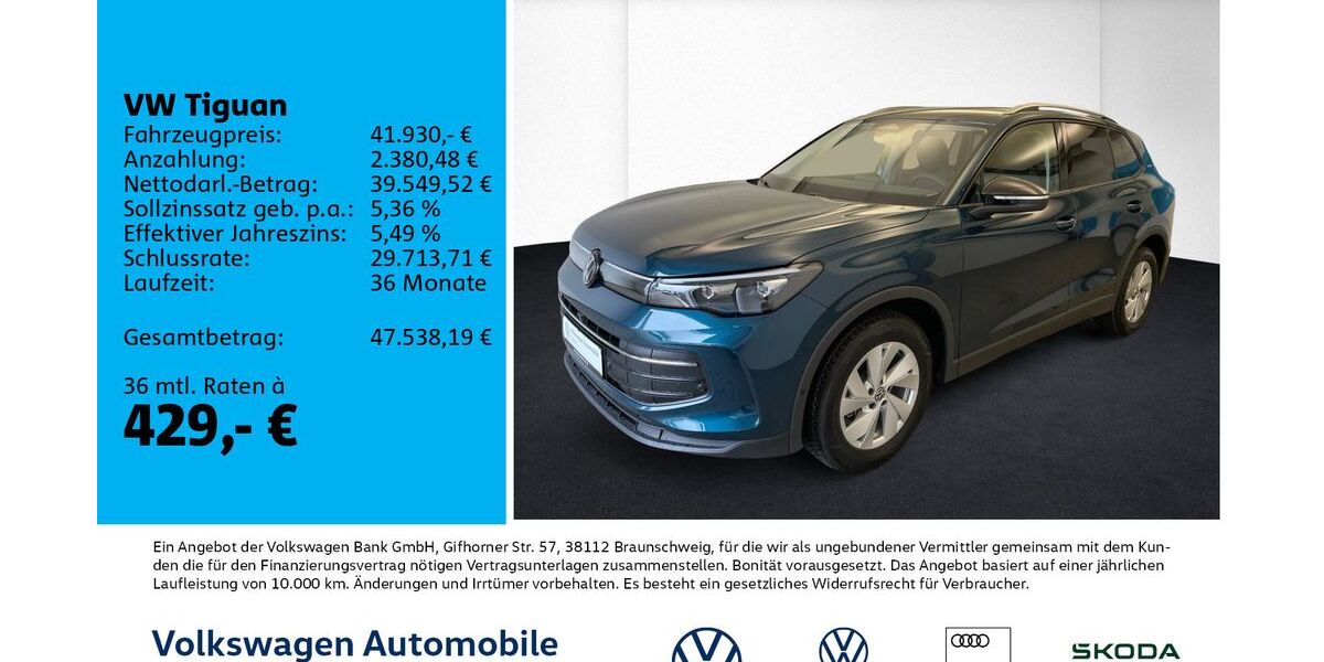 VW Tiguan 7.500 km 39.930 &euro; Leipzig 04178