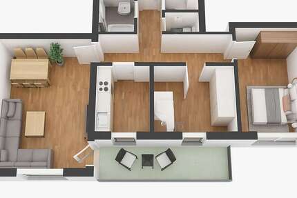 Wohnung Simmern - 3 Zimmer, 76 m&sup2;, 195.000&euro; | Angebot:26583950