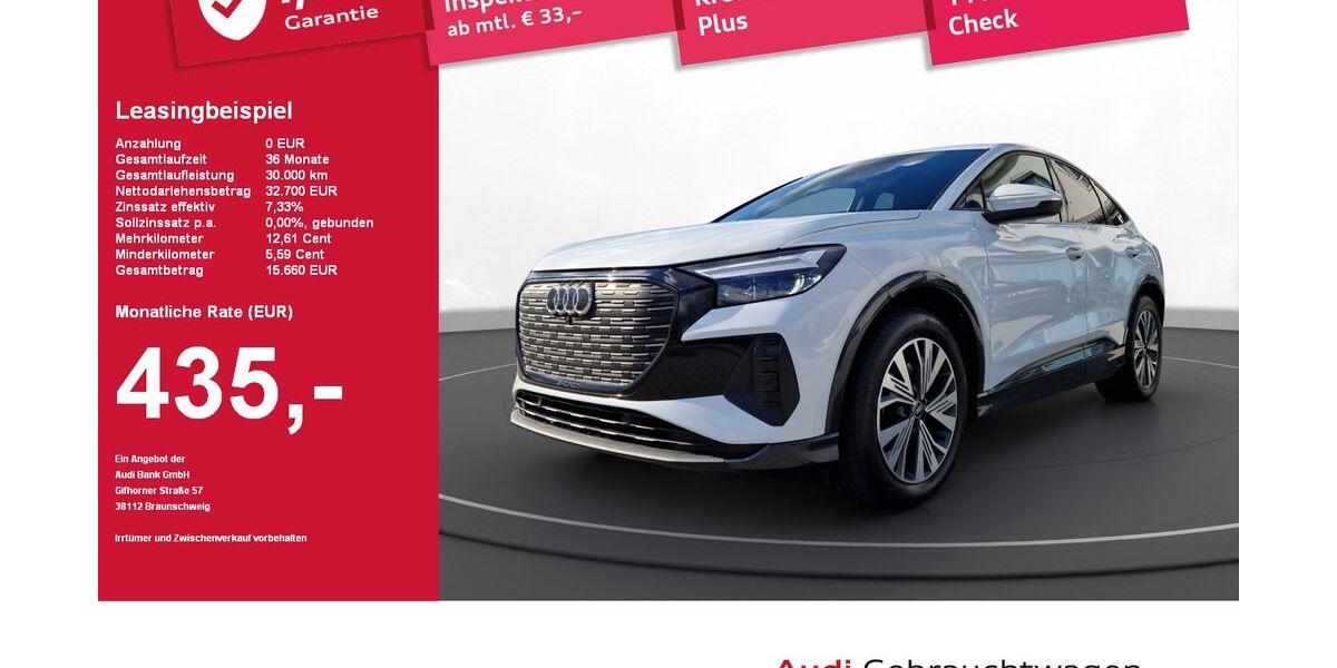 Audi Q4 e-tron 62.640 km 31.750 &euro; Regen 94209