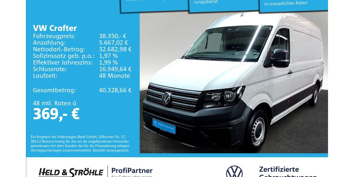 VW Crafter 18.001 km 38.350 &euro; Ulm 89079