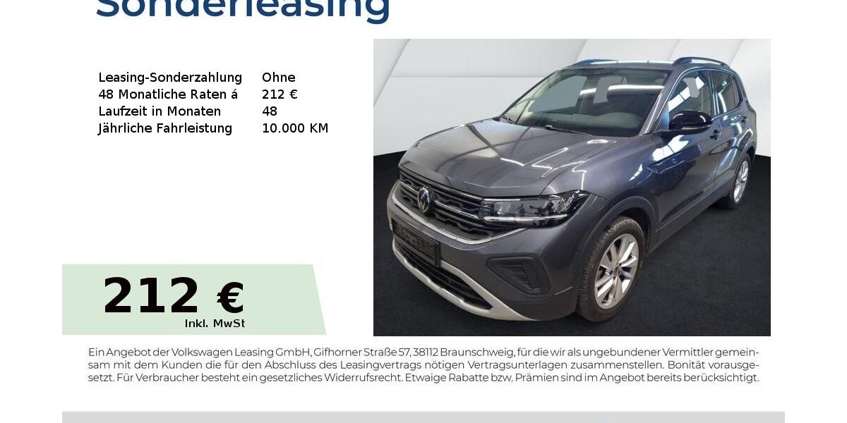 VW T-Cross 9.154 km 21.303 &euro; Höchstadt an der Aisch 91315