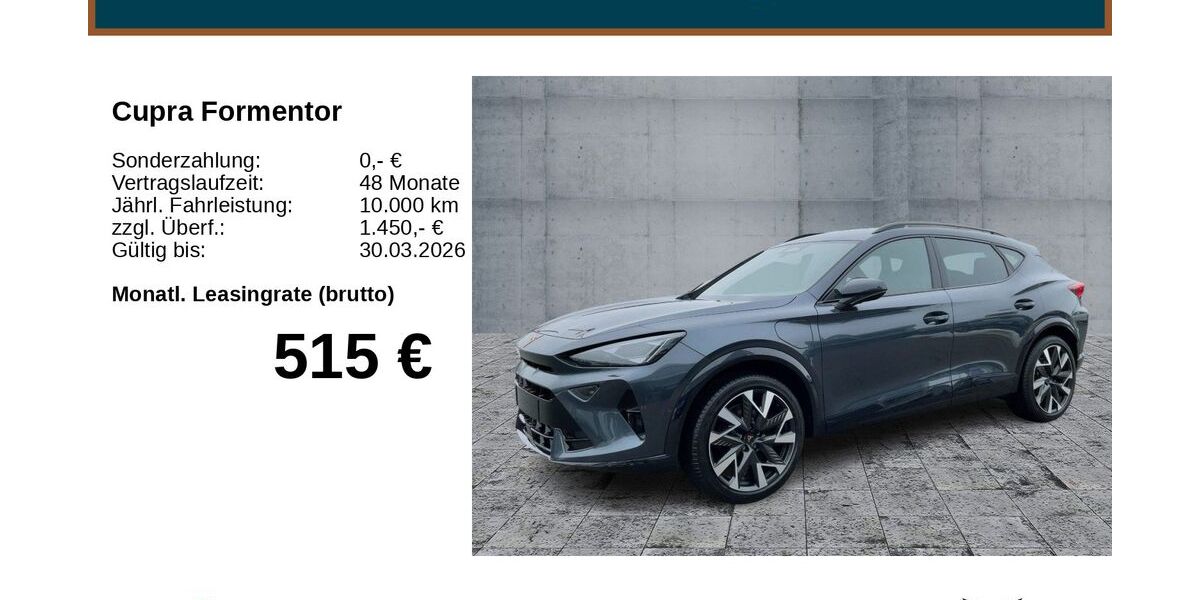 Cupra Formentor 1.030 km 49.350 &euro; Bayreuth 95448