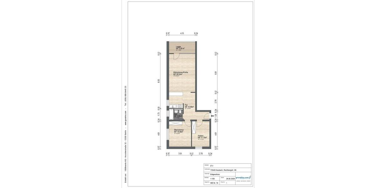 Etagenwohnung Heubach - 3 Zimmer, 74 m&sup2;, 219.000&euro; | Angebot:26738748