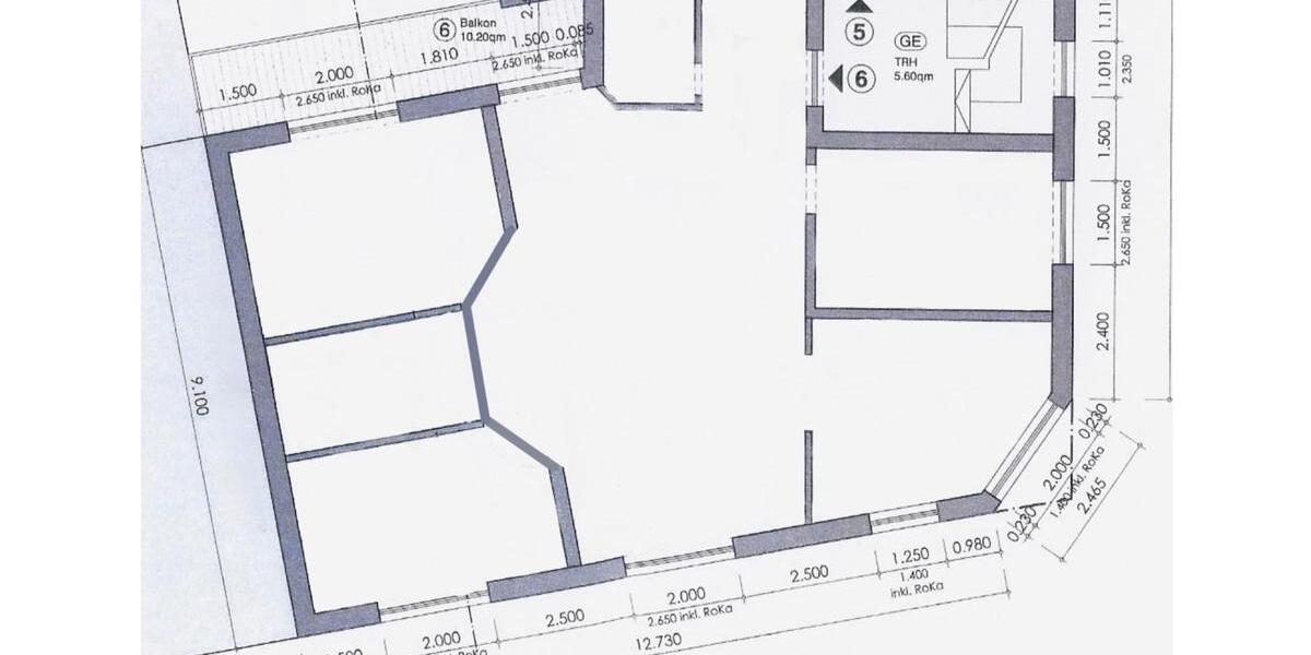 Etagenwohnung Wiesbaden Biebrich - 4 Zimmer, 114 m&sup2;, 2.000&euro; | Angebot:26038493