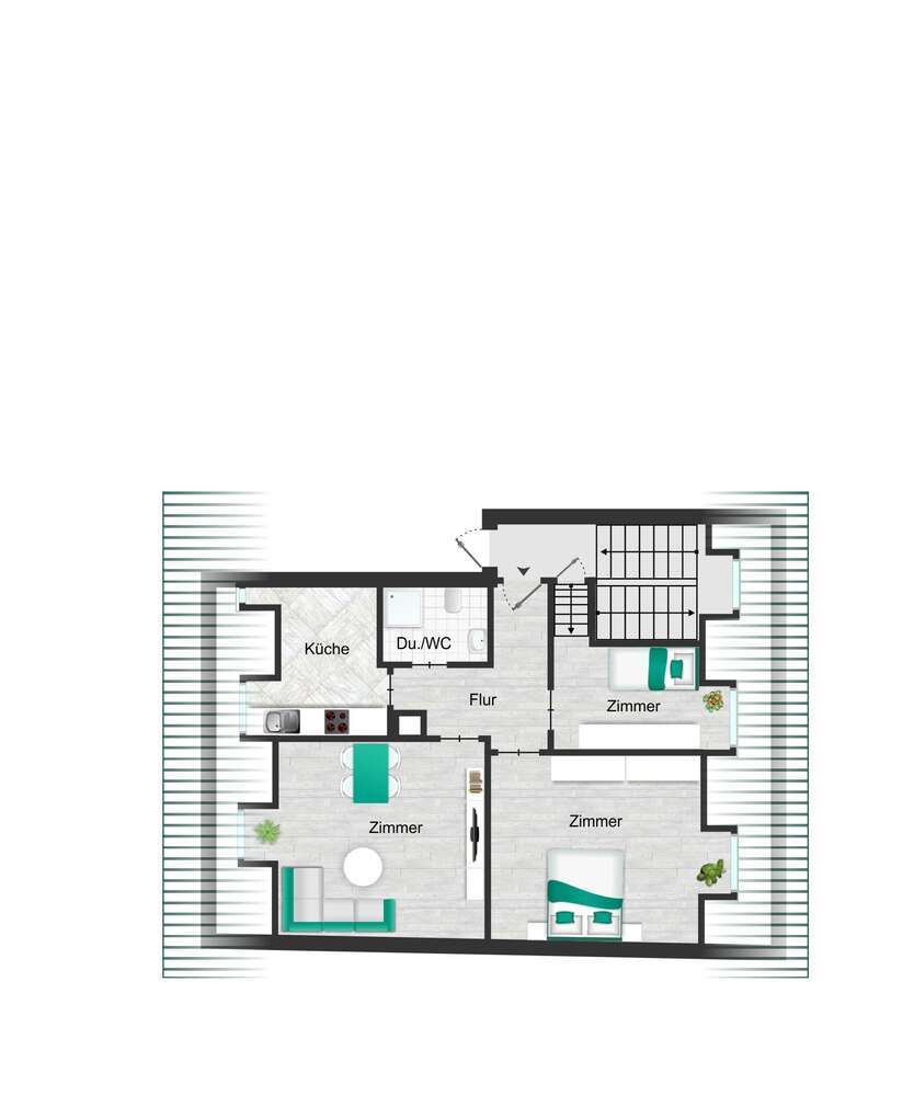 Wohnung zum Kaufen in Stuttgart 209.000 € 50 m²