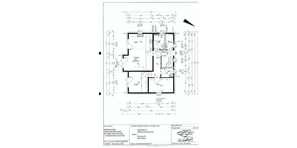 Erdgeschoßwohnung Frankenberg (Eder) - 3 Zimmer, 94 m&sup2;, 970&euro; | Angebot:26413352