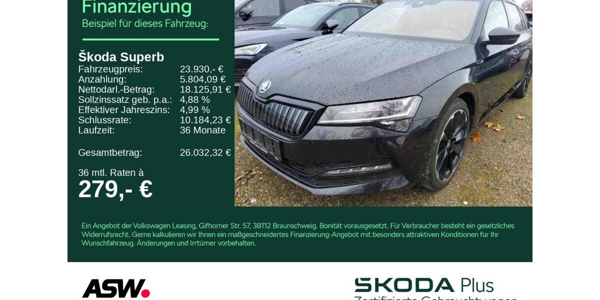 Skoda Superb 105.200 km 23.930 &euro; Heilbronn 74076