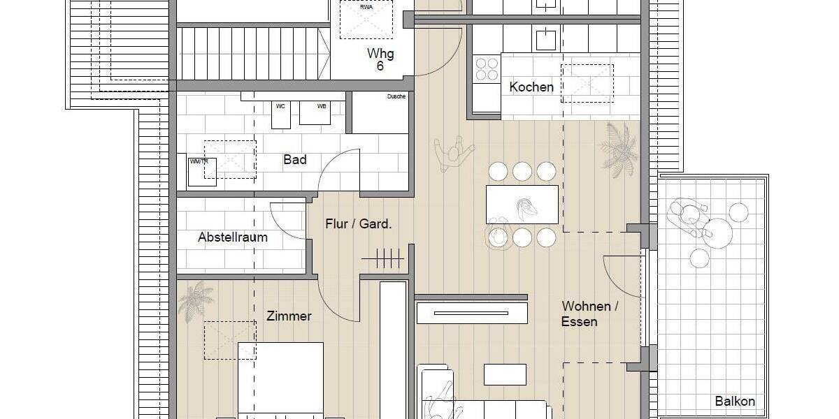 Etagenwohnung Bad Krozingen Tunsel - 2 Zimmer, 70 m&sup2;, 366.000&euro; | Angebot:26393216