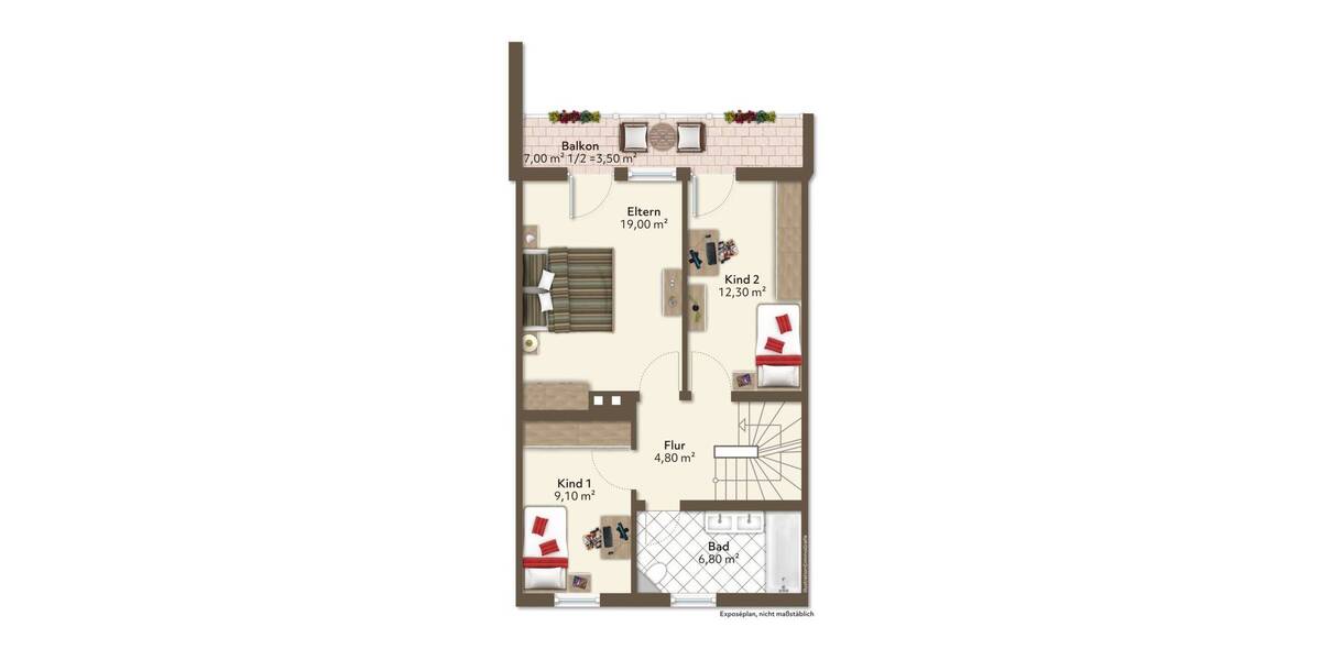 Reihenmittelhaus Glonn - 5 Zimmer, 140 m&sup2;, 1.940&euro; | Angebot:21362514