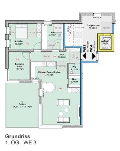 Etagenwohnung Winterberg Siedlinghausen - 3 Zimmer, 71 m&sup2;, 285.800&euro; | Angebot:25796362
