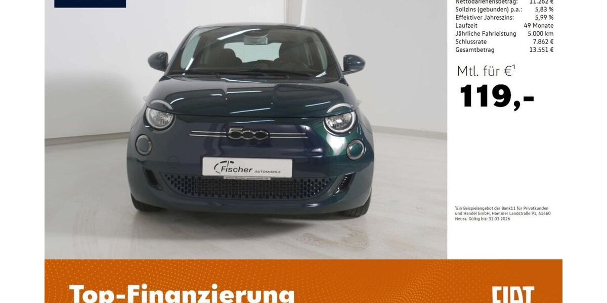Fiat 500e 17.461 km 12.480 &euro; Pilsach 92367