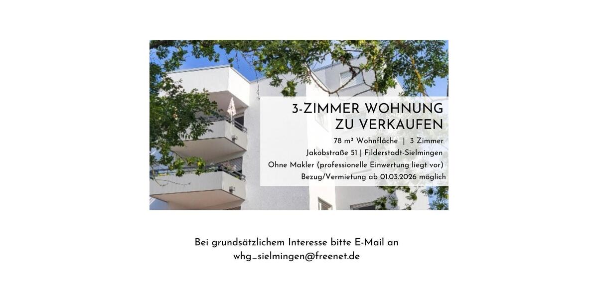 3-Zimmer-Wohnung | 78qm | ohne Makler 3 zimmer