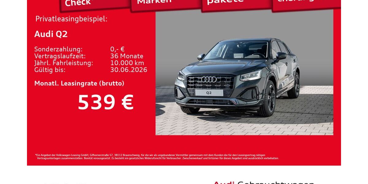 Audi Q2 1.890 km 38.770 &euro; Hamburg 20537