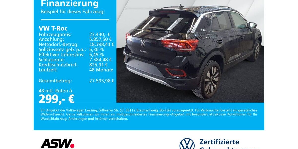 VW T-Roc 16.500 km 23.430 &euro; Bad Rappenau 74906