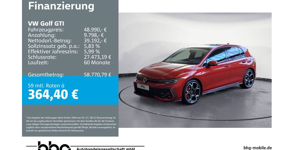 VW Golf 8.000 km 48.990 &euro; Ettlingen 76275