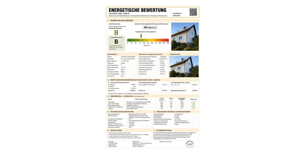 Einfamilienhaus Bitburg - 8 Zimmer, 176 m&sup2;, 535.000&euro; | Angebot:27153414