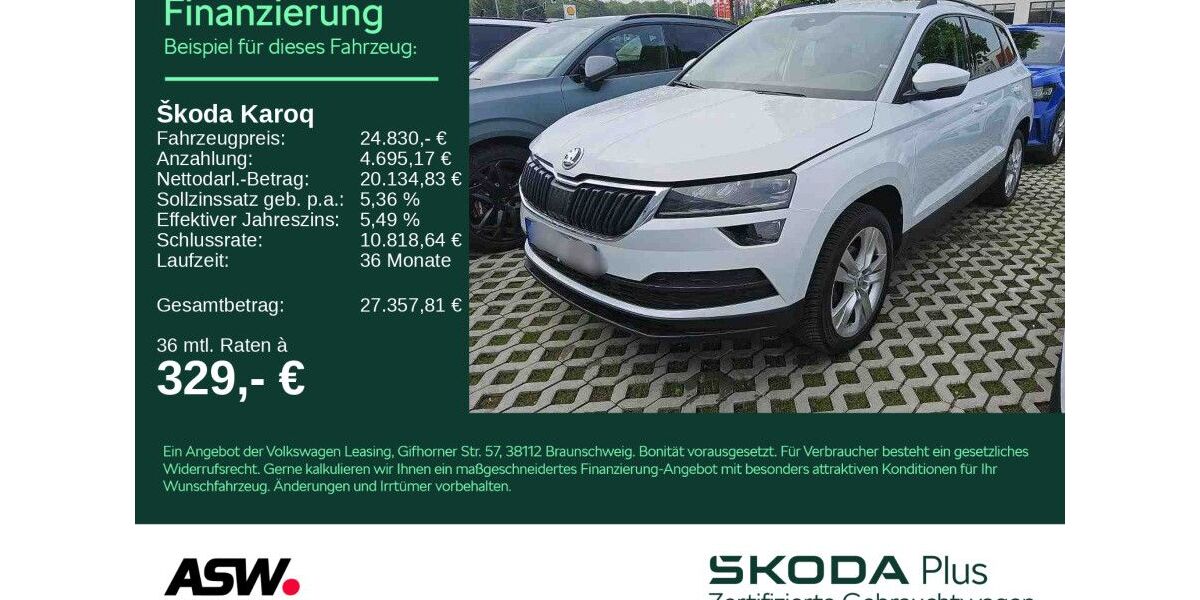 Skoda Karoq 67.990 km 24.830 &euro; Sinsheim 74889