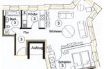 Etagenwohnung Chemnitz Kapellenberg - 2 Zimmer, 58 m&sup2;, 64.900&euro; | Angebot:26962828
