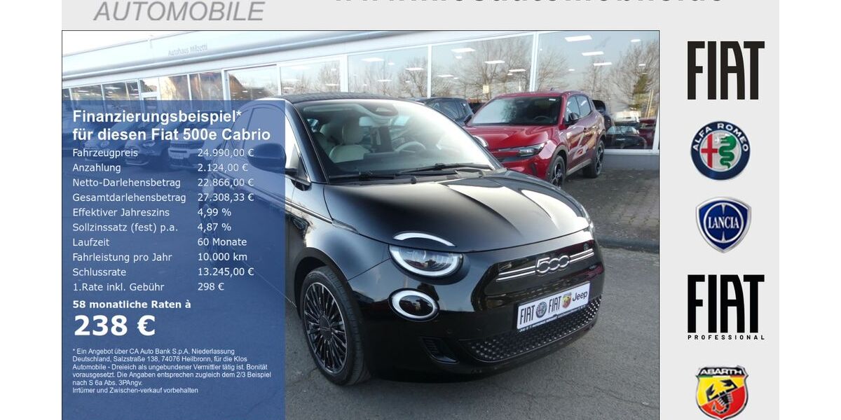 Fiat 500e 27.774 km 22.990 &euro; Dreieich 63303