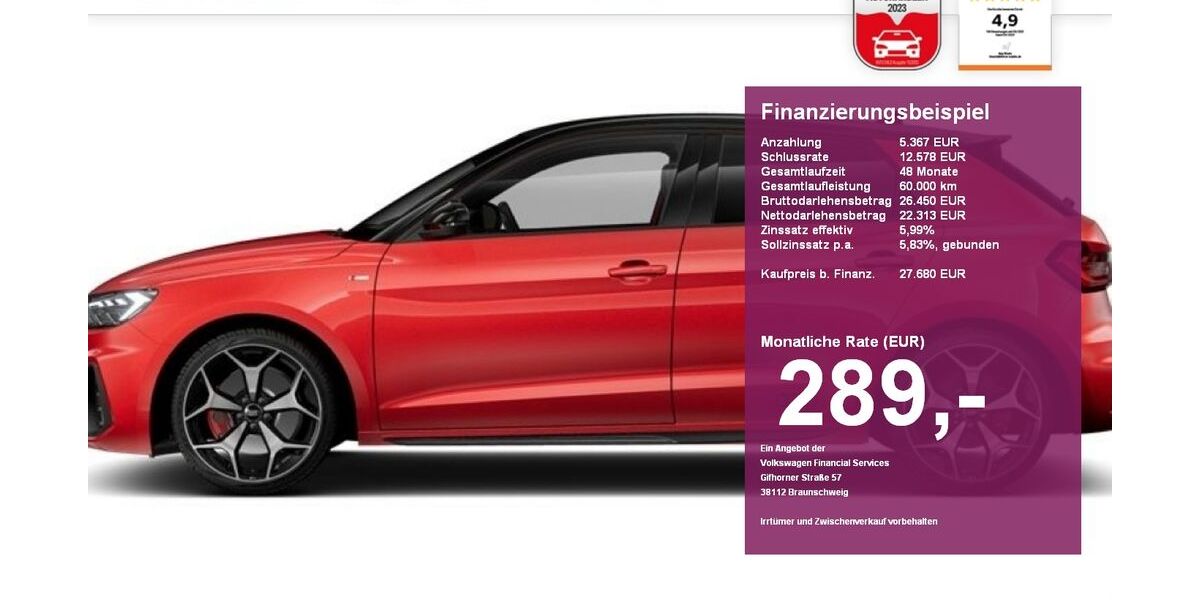 Audi A1 10.000 km 27.680 &euro; Albbruck 79774
