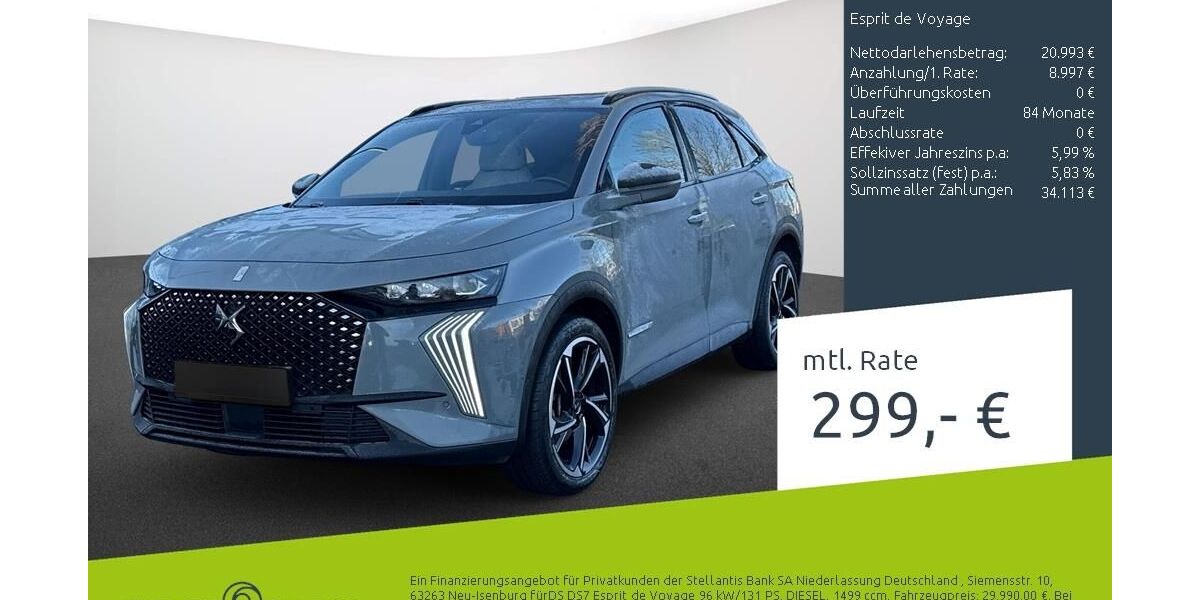 DS Automobiles DS7 (Crossback) 48.425 km 28.949 &euro; Ahaus 48683