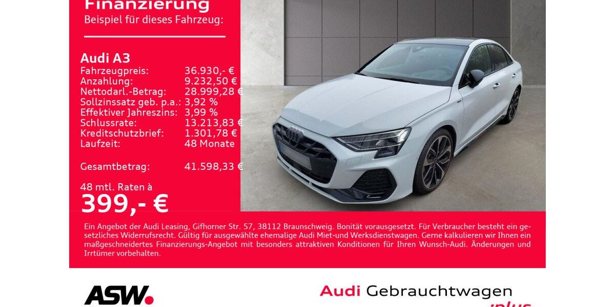 Audi A3 10.700 km 36.930 &euro; Heilbronn 74074