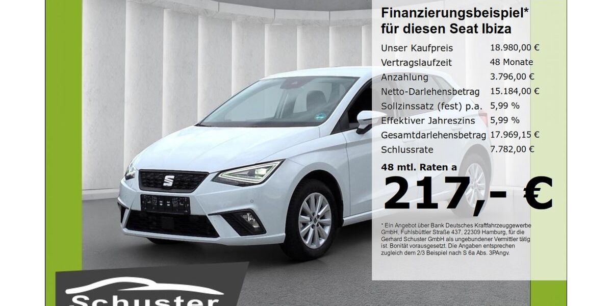 Seat Ibiza 17.895 km 18.980 &euro; Ruhstorf 94099