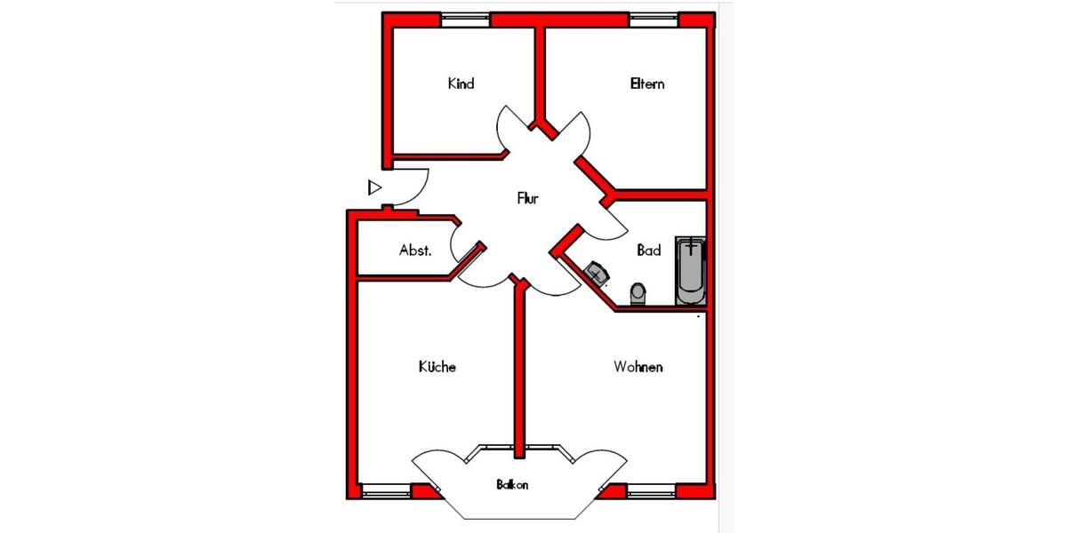 Etagenwohnung Dahlen - 3 Zimmer, 85 m&sup2;, 525&euro; | Angebot:24212640