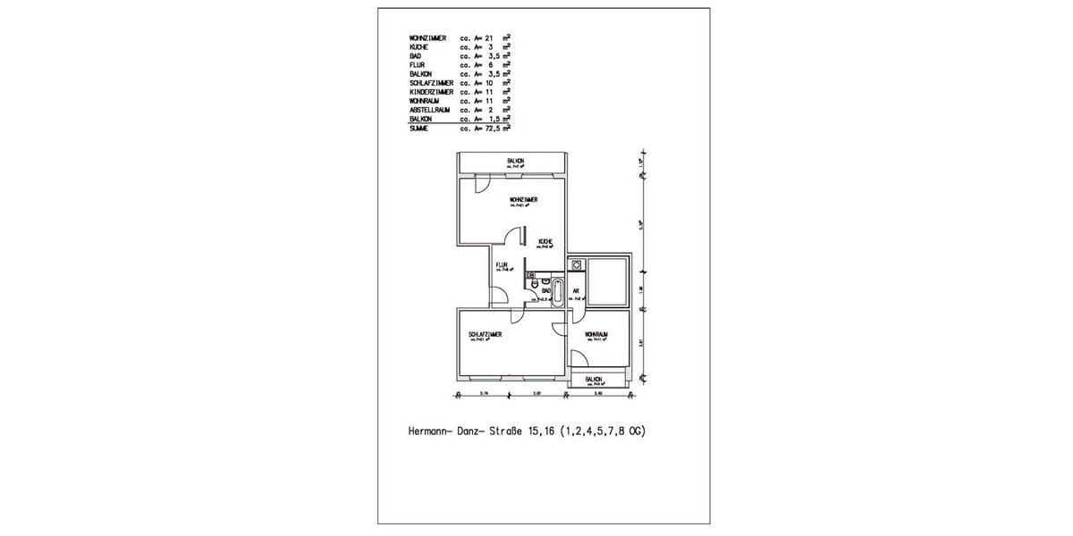 Etagenwohnung Hermsdorf - 3 Zimmer, 73 m&sup2;, 425&euro; | Angebot:26143762