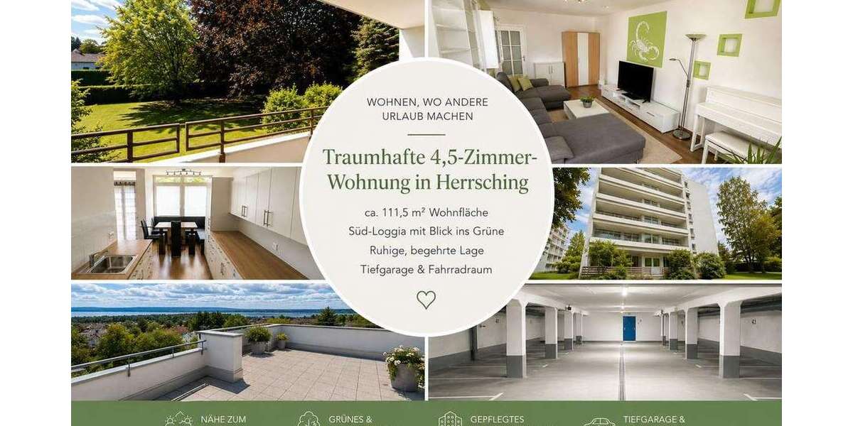 Etagenwohnung Herrsching - 4.5 Zimmer, 112 m&sup2;, 675.000&euro; | Angebot:26836576