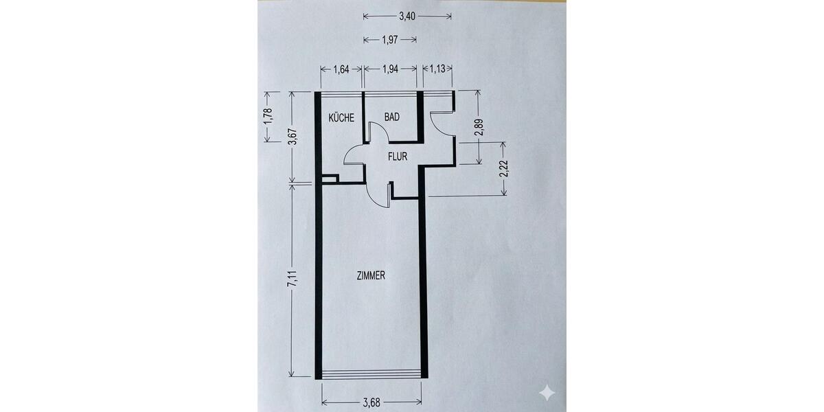 Etagenwohnung Karlsruhe Beiertheim-Bulach - 1 Zimmer, 42 m&sup2;, 220.000&euro; | Angebot:26613752