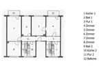 Etagenwohnung Pasewalk - 5 Zimmer, 112 m&sup2;, 840&euro; | Angebot:26242904