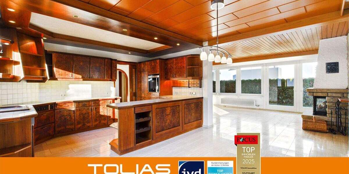 Familiennest mit Wow-Moment: Südterrassen-Sonne & Kaminwärme mitten in Leonberg 5 zimmer