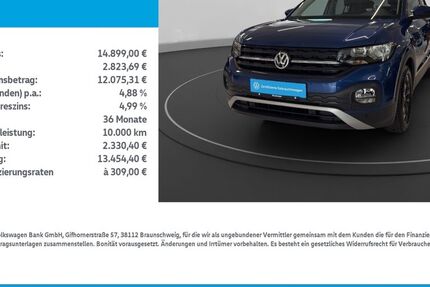 VW T-Cross 71.500 km 14.899 &euro; Nordhausen 99734