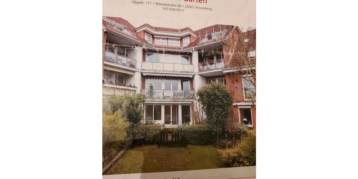 Erdgeschoßwohnung Pinneberg - 2 Zimmer, 60 m&sup2;, 260.000&euro; | Angebot:26975872