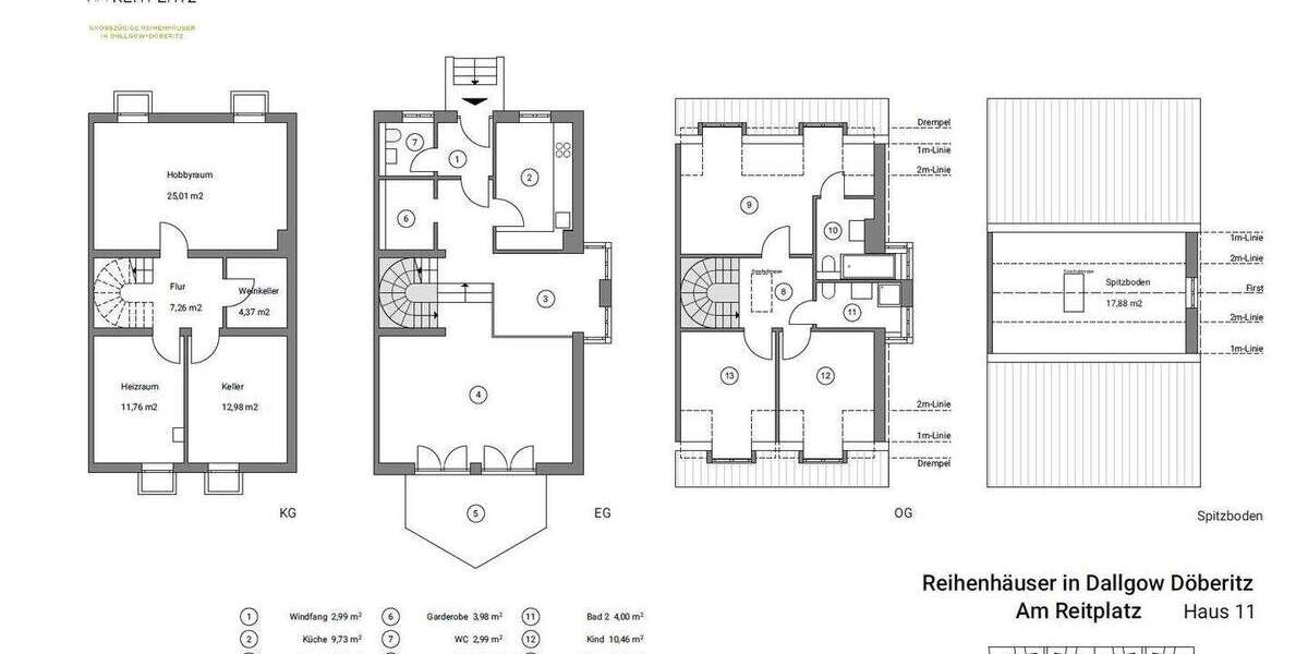 Ohne Käuferprovision! Vermietetes Reihenendhaus auf 3 Etagen. Direkt vom Eigentümer 4 zimmer