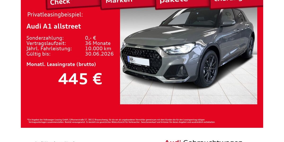 Audi A1 1.071 km 34.420 &euro; Hamburg 22419