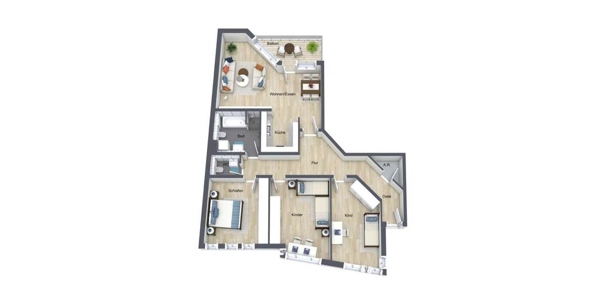 Etagenwohnung Fürth Altstadt - 4 Zimmer, 106 m&sup2;, 357.000&euro; | Angebot:26394436